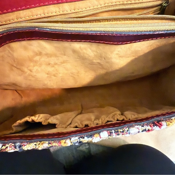 PATRICIA NASH Earth Tone Boucle 3-Piece Set Handbag Wallet Pouch - Picture 4 of 16